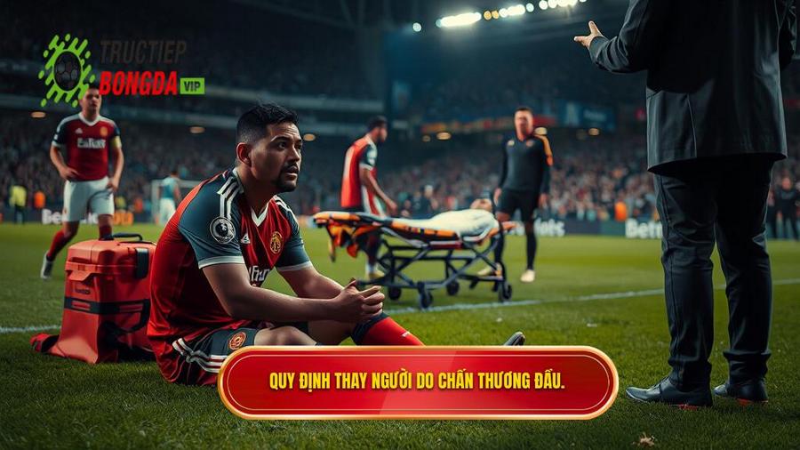 1. Quy định thay người do chấn thương đầu.