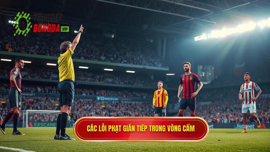 2. Các lỗi phạt gián tiếp trong vòng cấm
