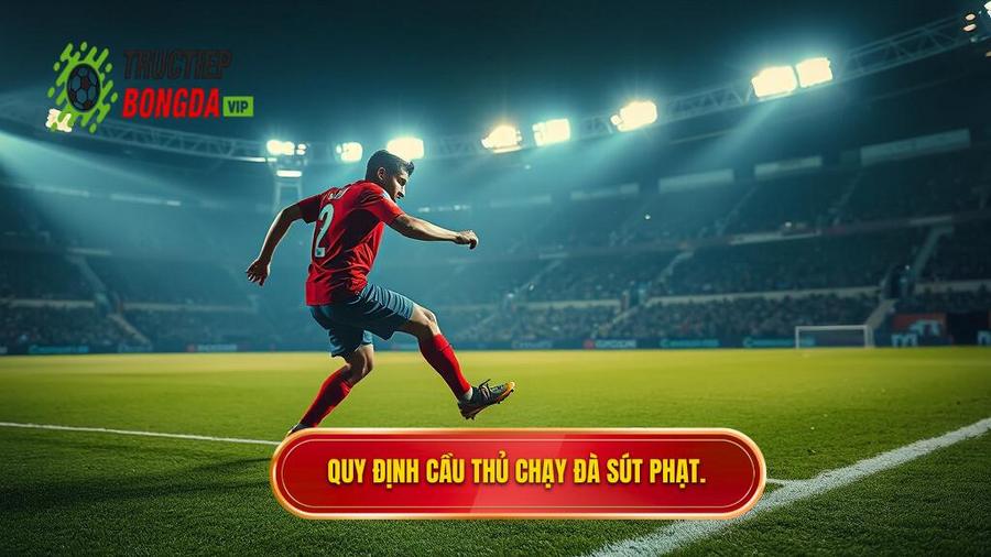2. Quy định cầu thủ chạy đà sút phạt.