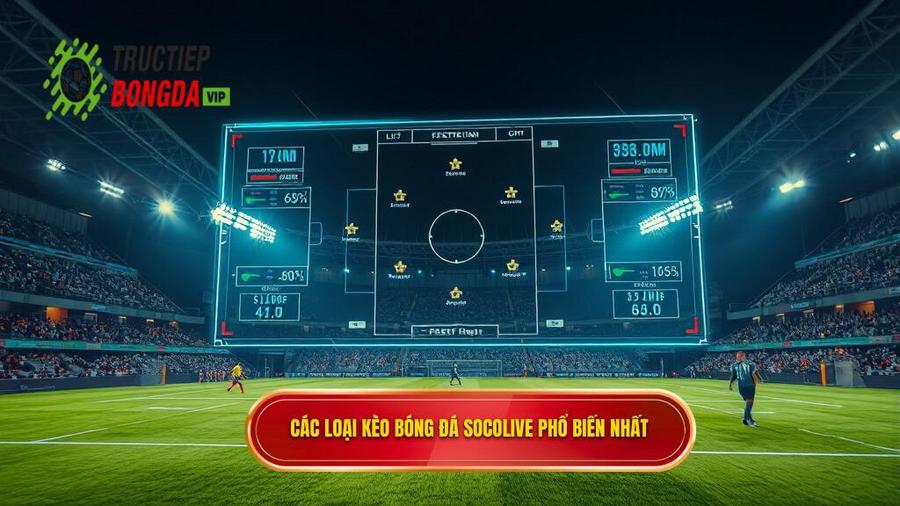 Các loại kèo bóng đá Socolive phổ biến nhất hiện nay