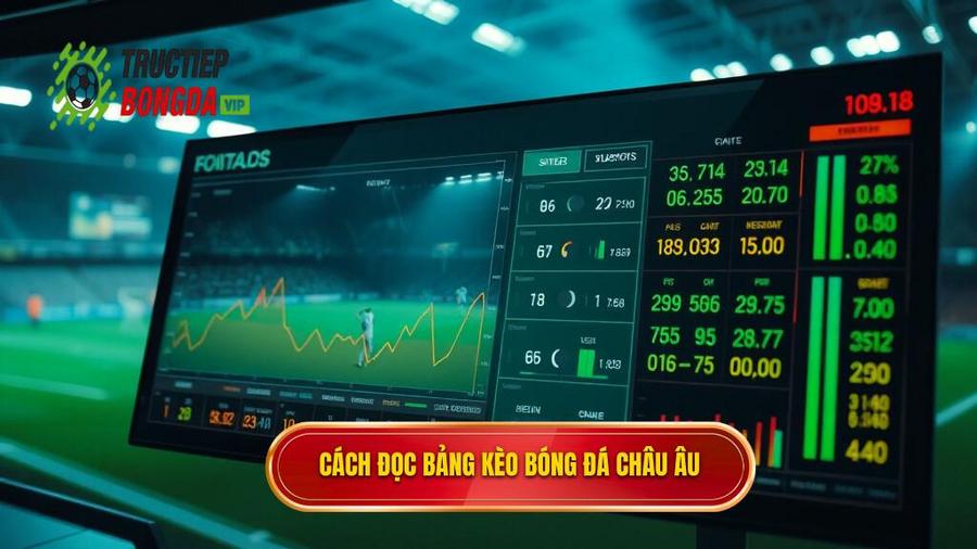 Cách đọc bảng tỷ lệ Kèo bóng đá Châu Âu chi tiết