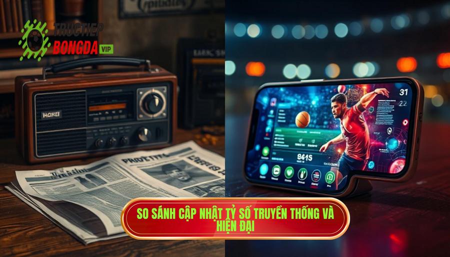 Bảng so sánh trải nghiệm cập nhật tỷ số truyền thống và hiện đại